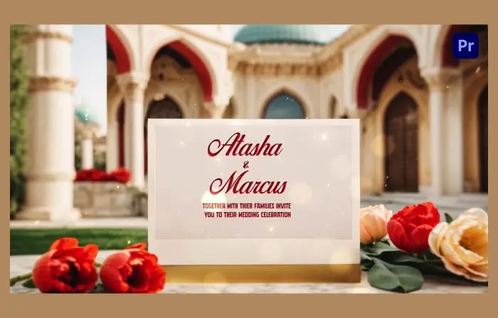 Modern Turkish Style 3D Wedding Invitation Slideshow